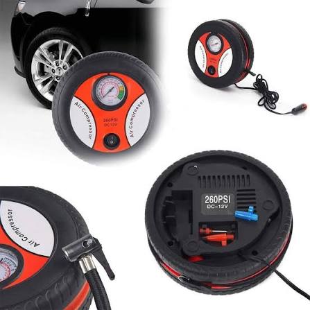 Portable Car Air Pump 260 PSI DC 12V Electric Compressor – Fast, Powerful & Reliable Tire Inflator