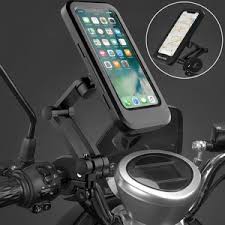 Waterproof Bike Phone Mount - 360° Rotatable Motorcycle & Bicycle Mobile Holder - Adjustable Touch Screen Handlebar Phone Support for All Bikes