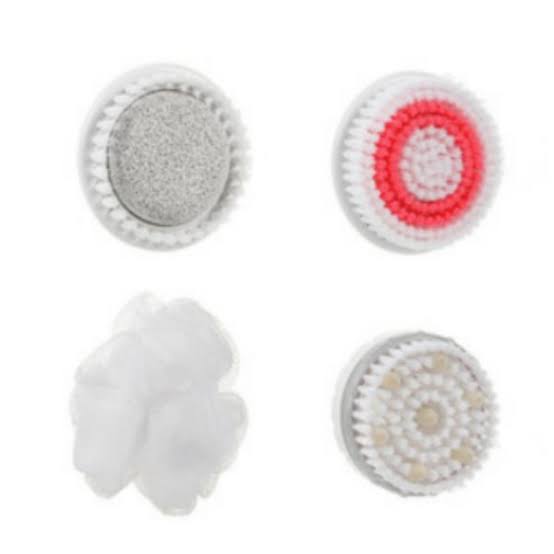 CNAIER Bath and Body Scrub Electric Brush Set - Rechargeable 4 in 1 (Random Color)