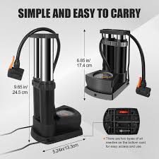 Double Barrel Bike Floor Foot Pump – Fast, Powerful & Accurate Inflation