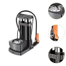 Double Barrel Bike Floor Foot Pump – Fast, Powerful & Accurate Inflation