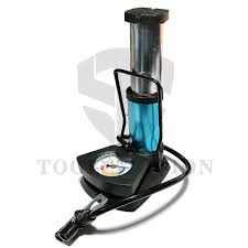 Foot And Hand Air Pump With Air Pressure Gauge – Fast Portable Car Bike And Cycle Inflator For Tires Balls And Inflatables