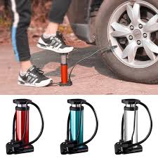 Foot And Hand Air Pump With Air Pressure Gauge – Fast Portable Car Bike And Cycle Inflator For Tires Balls And Inflatables