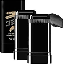 Hair Color Stick Instant Root Touch-Up - Portable Solution For Quick And Easy Gray Hair Coverage And Temporary Root Concealing - 20g (Black)