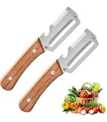 Multi-Functional Vegetable Peeler, 3-in-1 Ultra Sharp Stainless Steel Vegetable Cutter, Fruit Shredder and Beer Bottle Opener, Ergonomic Kitchen Tool for Slicing and Shredding