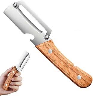 Multi-Functional Vegetable Peeler, 3-in-1 Ultra Sharp Stainless Steel Vegetable Cutter, Fruit Shredder and Beer Bottle Opener, Ergonomic Kitchen Tool for Slicing and Shredding