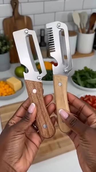 Multi-Functional Vegetable Peeler, 3-in-1 Ultra Sharp Stainless Steel Vegetable Cutter, Fruit Shredder and Beer Bottle Opener, Ergonomic Kitchen Tool for Slicing and Shredding