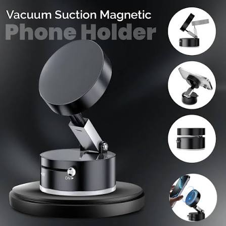 Vacuum Magnetic Suction Cup Folding Swivel Stand – Double-Sided Universal Mobile Phone Holder