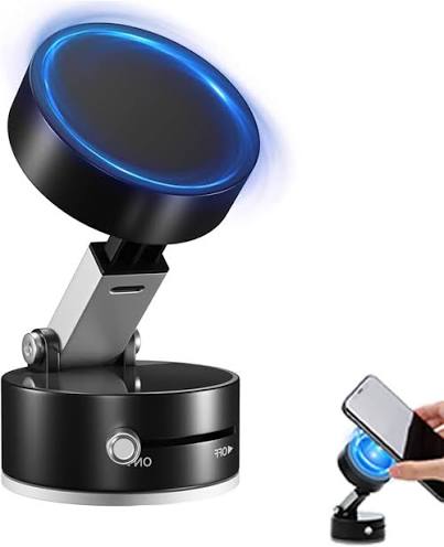 Vacuum Magnetic Suction Cup Folding Swivel Stand – Double-Sided Universal Mobile Phone Holder