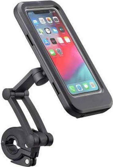 Waterproof Bike Phone Mount - 360° Rotatable Motorcycle & Bicycle Mobile Holder - Adjustable Touch Screen Handlebar Phone Support for All Bikes